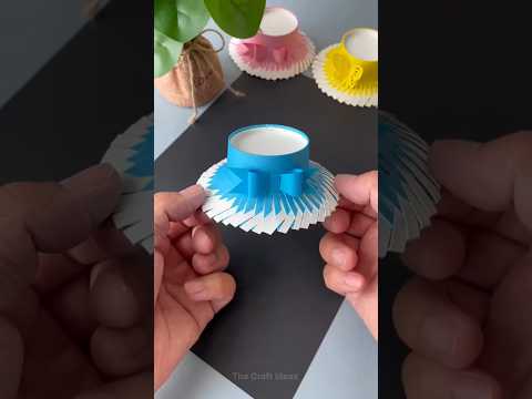 How to make cap with paper se topi kaise banate hai easy cap making ideas topi making #shorts #craft