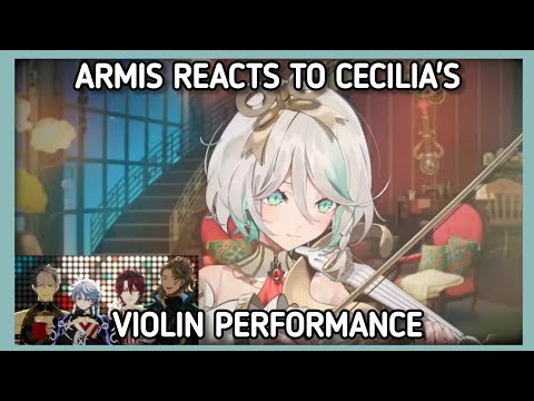 The ARMIS Boys React To Cecilia's Violin Performance 【Cecilia's DEBUT Stream】