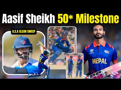 Aasif Sheikh's Stunning Half-Century Against USA | Thrilling T20 Finale Highlights