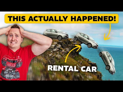 I ACCIDENTALLY PUSHED A RENTAL CAR OFF A CLIFF!