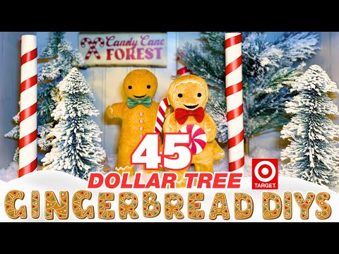 🍪 Gingerbread Magic! 45 Dollar Tree Christmas DIYs for a Festive Wonderland