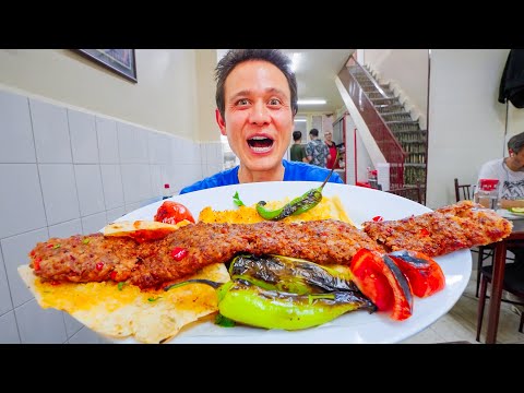 Turkish Street Food!! KING OF KEBABS + 14 Hour Food Tour in Adana, Türkiye!