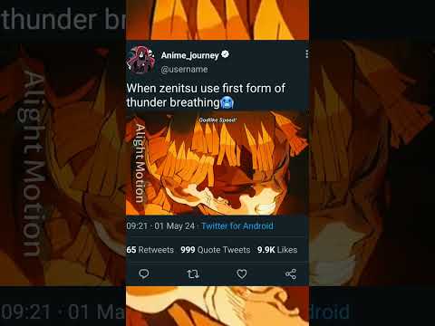 when zenitsu show first form of thunder breathing#demon#slayer#editz