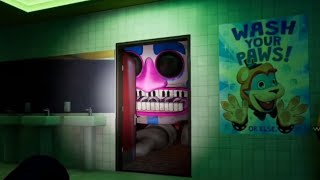 Five Nights at Freddy's: Security Breach | DJ Music Man reaches for Gregory in the bathroom