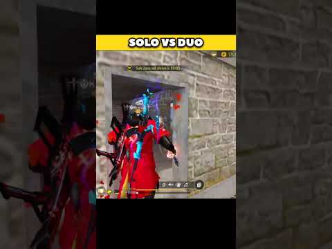 Solo Vs Duo Crazy Gameplay 😎🙀 #freefire #garenafreefire #shorts