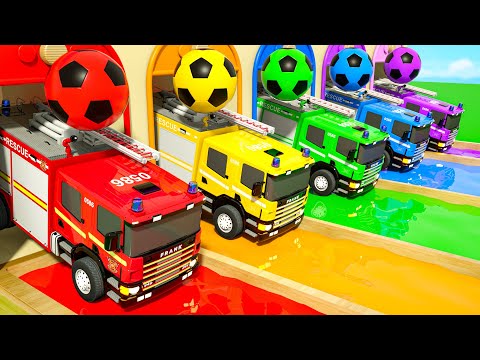 Bingo song School bus, Fire Truck - Wheels On the Bus - Baby Nursery Rhymes & Kids Songs