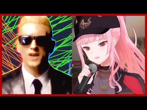 Calli and Eminem RAP GOD Fast Part | Hololive EN