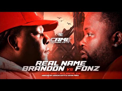 REAL NAME BRANDON VS FONZ | RAP BATTLE