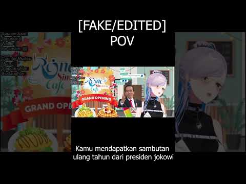 [FAKE] POV Pavolia Reine Mendapat Sambutan Ultah dari President Jokowi  #hololive #anime #vtuber