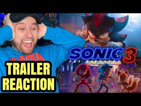 Sonic the Hedgehog 3 Official Trailer Reaction (2024 Movie)