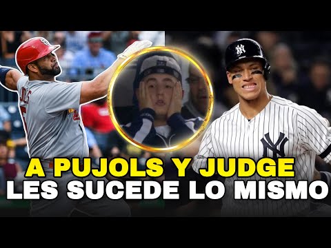 AARON JUDGE Y ALBERT PUJOLS POR POQUITO HACEN HISTORIA, MLB BASEBALL SPORTS