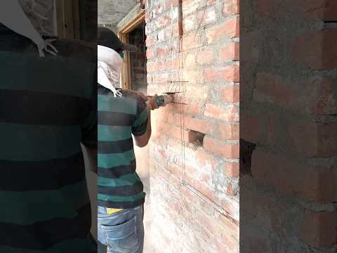 wall cutting piping electric fitting master work #shorts