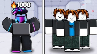 #1 MOBILE Player VS 5 NOOBS In Roblox Rivals!