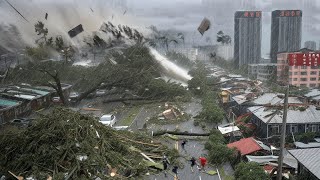 Now Taiwan is devastated! Destructive typhoon Krathon blows roof off houses in Kaohsiung