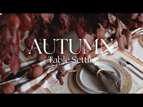 Autumn Fall Dining Table Setting