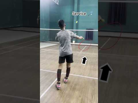 perfectly done service 🤯🏸#badminton #ytshorts #subscribe #like