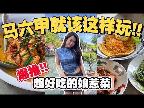 马六甲美食Vlog!! 马六甲真的有好玩的吗？发觉超平价娘惹菜！！