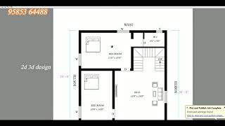 Best Duplex house plan East facing