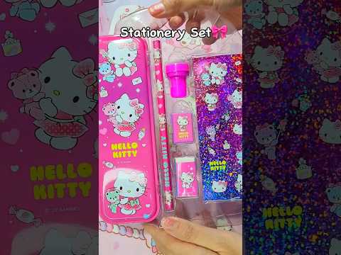 Hello Kitty School Supplies Haul 🎀💗 #sanrio #stationery