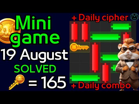 19 August Mini Game & Daily cipher & Daily combo Hamster Kombat today