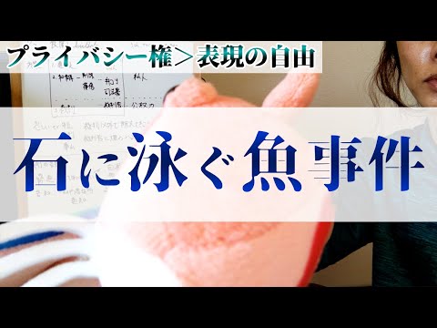 【憲法判例】プライバシー権は表現の自由に優越する。石に泳ぐ魚事件