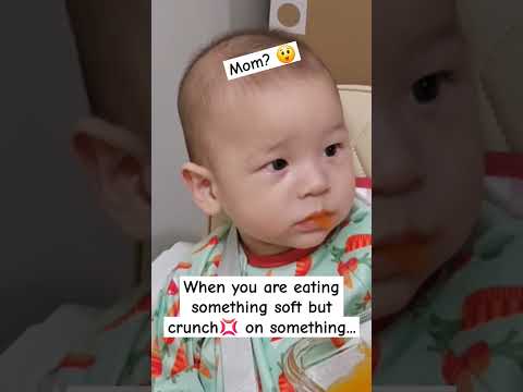 #Trending When you eat something soft but crunch  #trends #funnyshorts #cutebaby #육아일상 #funny