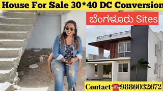 Direct Owner NEW Independent House for sale in Bangalore Properties 30*40 DC Conversion E Katha Site