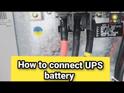 How to connect UPS battery @ElectricalWorkCenter #electrician #UPSbatteryconnection