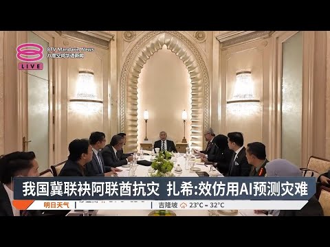 我国冀联袂阿联酋抗灾 扎希:效仿用AI预测灾难【2024.11.14 八度空间华语新闻】