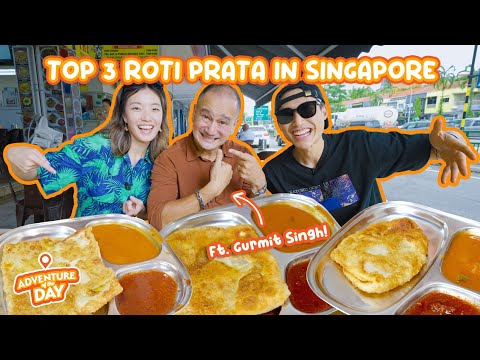 Top 3 BEST Prata Spots in Singapore ft. Gurmit Singh! | Adventure of The Day Episode 21