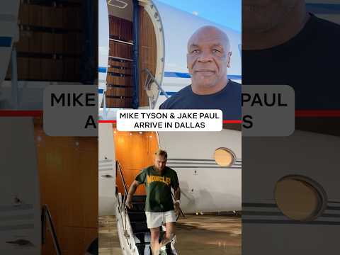 Mike Tyson and Jake Paul arrive in Dallas for #PaulTyson fight week!