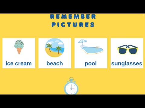 Memory Game | Summer Vocabulary