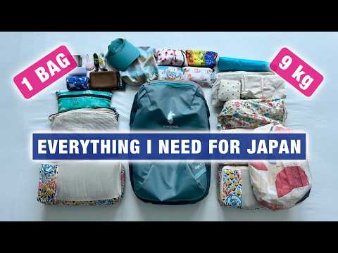 JAPAN One Bag Travel Packing List for FALL, Cotopaxi Allpa 28L Backpack