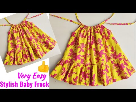 Very Easy Stylish Baby Frock Cutting and stitching | Baby Frock cutting and stitching | Baby top