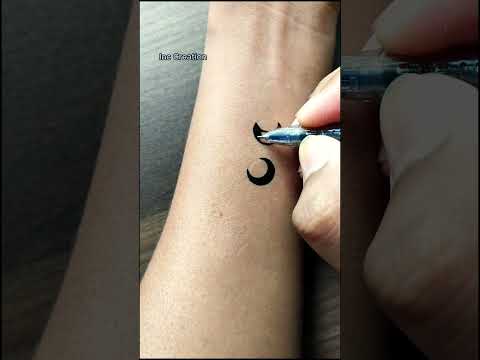 Easy n small tattoo idea....... #easytattoo #bodyart #viral #tattooart #diytattoo #drawing  #art