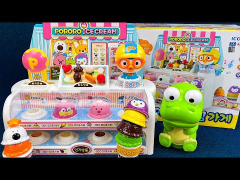 [80 minute video] CRONG'S ICE CREAM SHOP TOY 🍦 ASMR Satisfying Unboxing