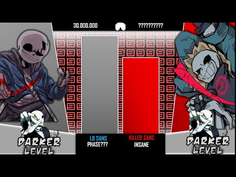 Killer!Sans Vs LastBreath!Sans Power Levels