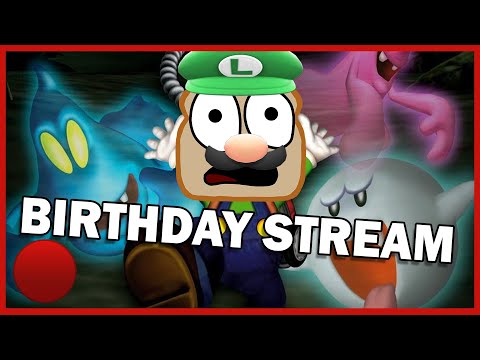 Spending My Birthday in A HAUNTED MANSION!! | Luigi's Mansion