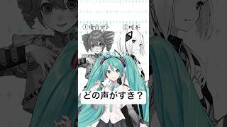 どの声がすき？part1 #晩餐歌 #tuki #ボカロ #初音ミク #可不 #重音テト