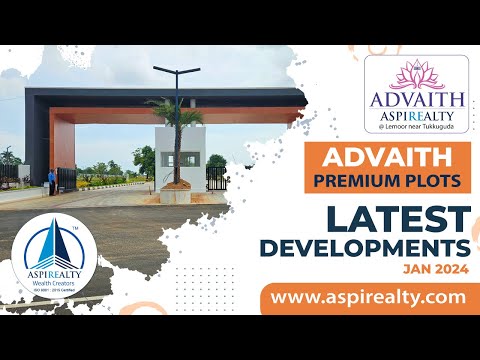 Aspirealty Advaith Developments Jan 2024  Open Plots Near Srisailam Highway  Call 9777738888 Now