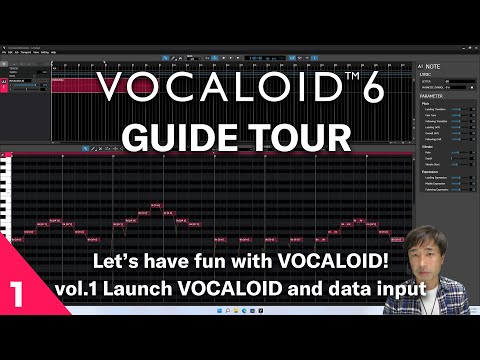 Vol.1【VOCALOID official guide tour】”Let's have fun with VOCALOID!”  launch VOCALOID and data input