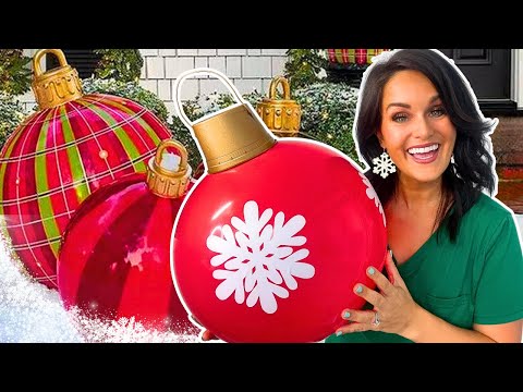 EASY GIANT DIY Christmas Ornaments!