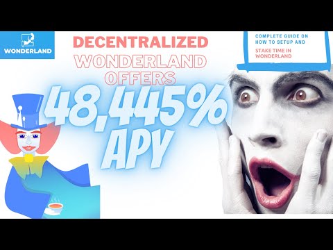 Complete Guide On How To Stake Time In Wonderland Decetralized  has 48,445% APY |