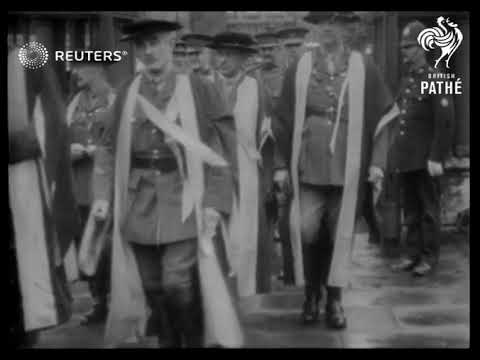 General Pershing, Admiral Wemyss, General Rawlinson and General Birdwood recieve L.L.D. at...(1919)