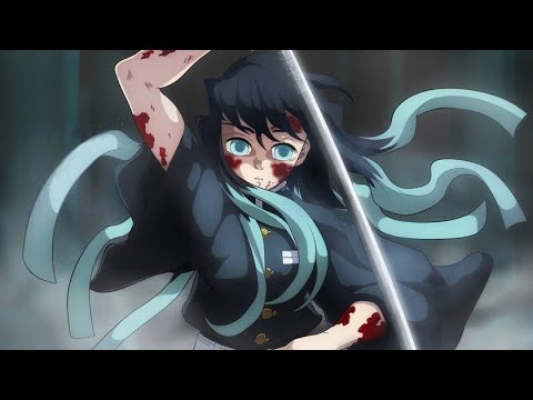 Muichiro vs Gyokko (Upper Moon 5) - Demon Slayer Season 3 Swordsmith Village Arc Animation「AMV」Walls