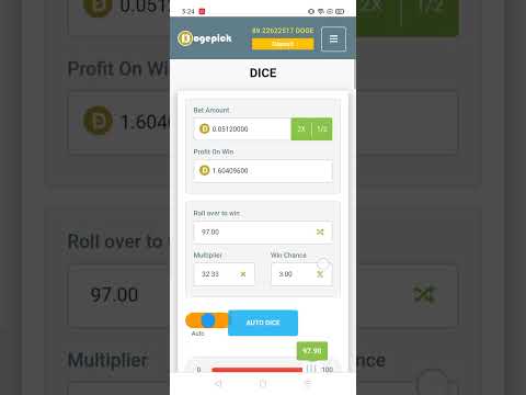 44 Dogecoin Profit With This Dice Strategy  #trader #tronpick #money #todaytronsite