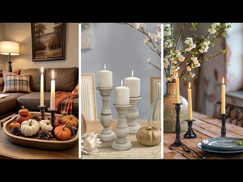 Minimalist Candle Arrangements: Cozy Up Your Space with Simple Fall Vibes