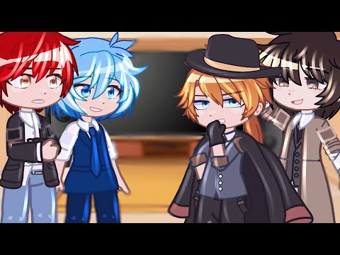 Assassination Classroom React To Dazai And Chuuya As Transfer Students || Gacha React