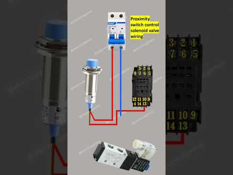 proximity sensor control solenoid valve | how to wire a starter solenoid  @Electricalgenius