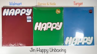 Unboxing: JIN Happy Walmart, Barnes & Noble, Target Exclusives[Journey, Imagine, Navigate Versions]